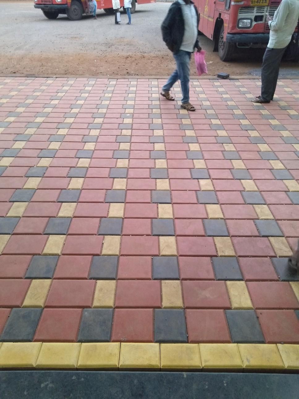 Bus stand walkways pattern