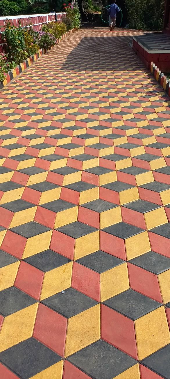 Courtyard of traditional house pattern